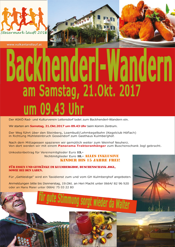 Backhenderl Wandertag 2017